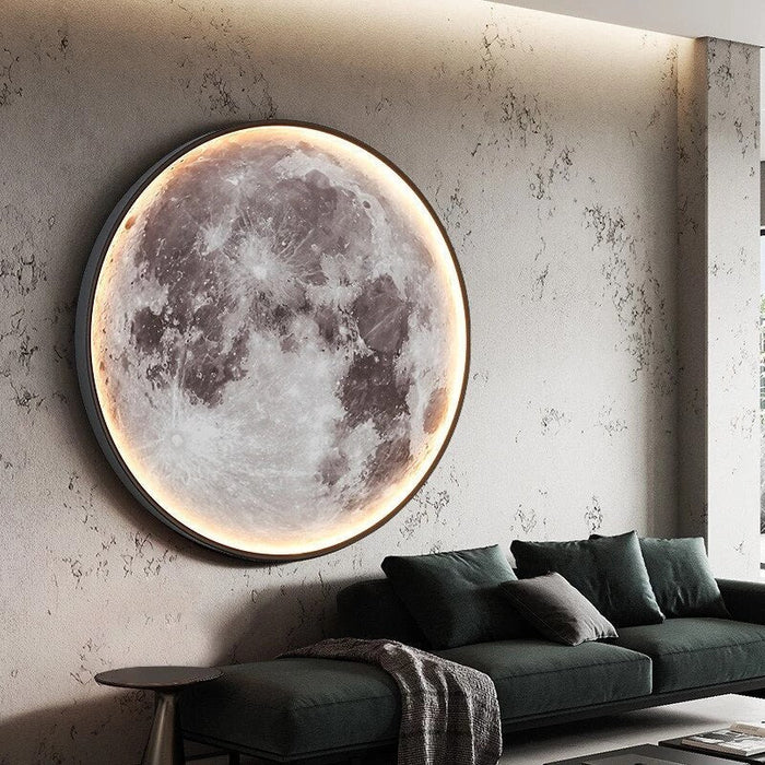 Modern Round Moon Wall Lamp