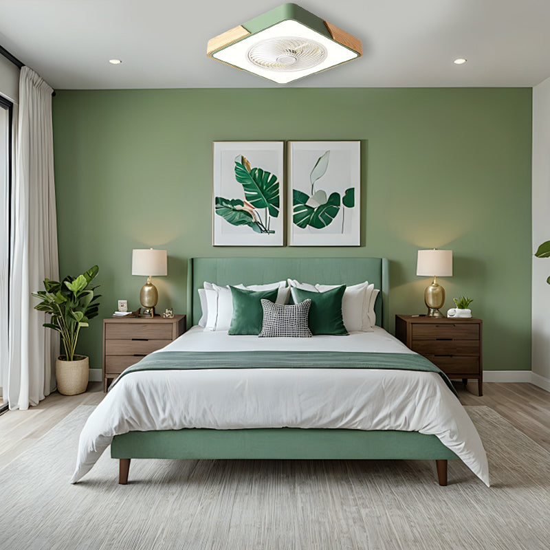 Contemporary Wooden Ceiling Fans With LED Lights