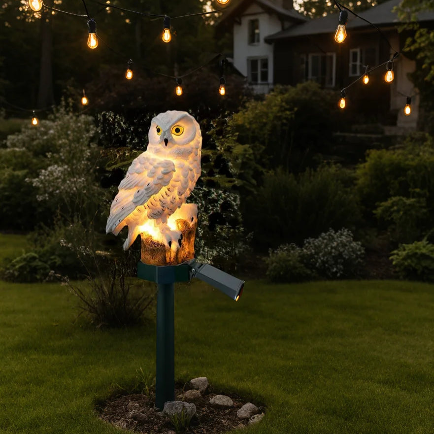 Creative Solar Owl Lamp