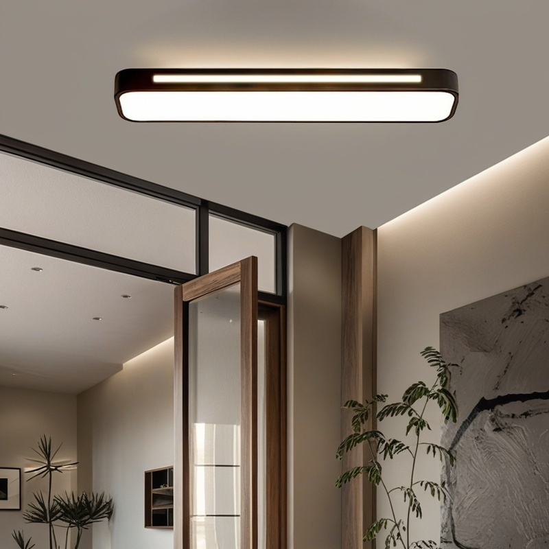 Sleek Nordic Long LED Ceiling Light