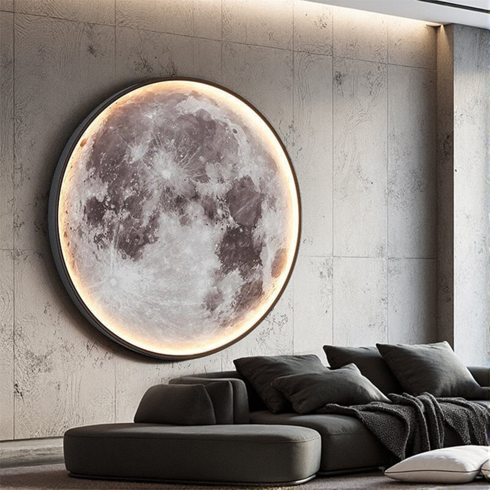 Modern Round Moon Wall Lamp