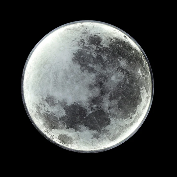 Modern Round Moon Wall Lamp
