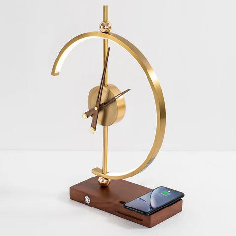 Chic Luxury Lamp Clock