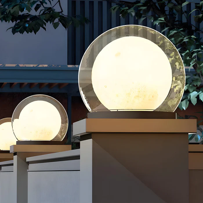 Modern Outdoor Pillar Lamp