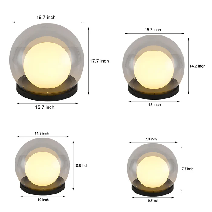 Modern Outdoor Pillar Lamp