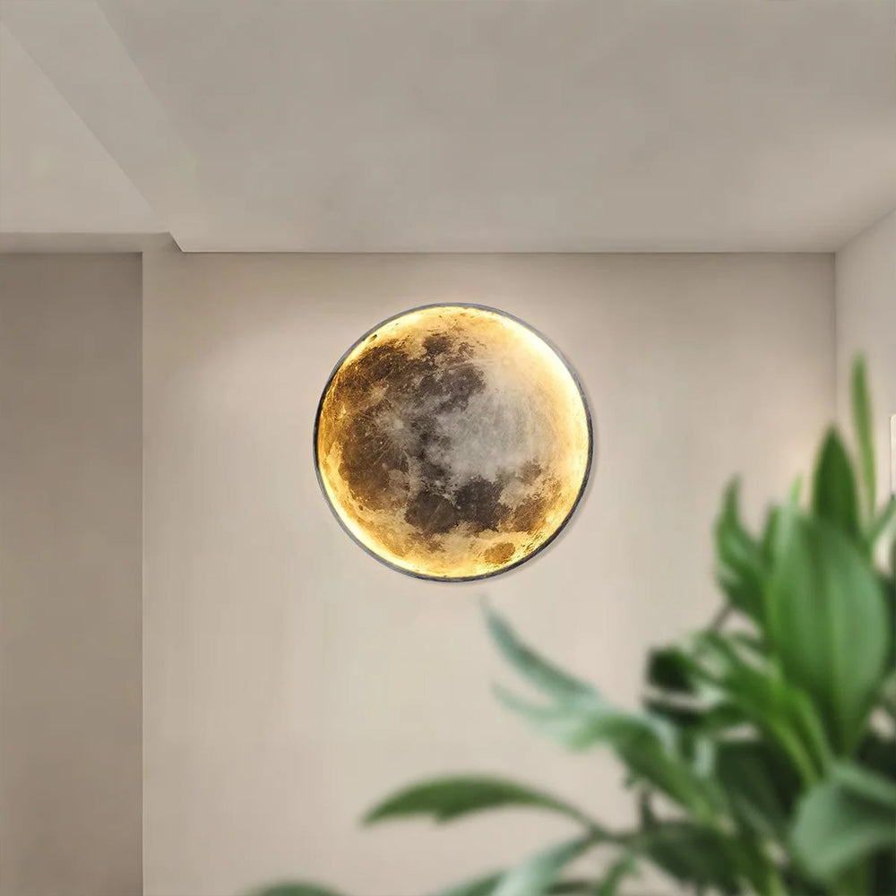 Modern Round Moon Wall Lamp