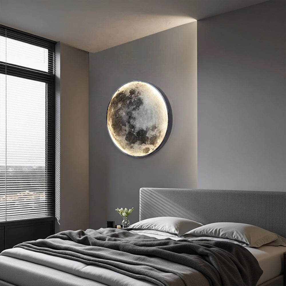 Modern Round Moon Wall Lamp