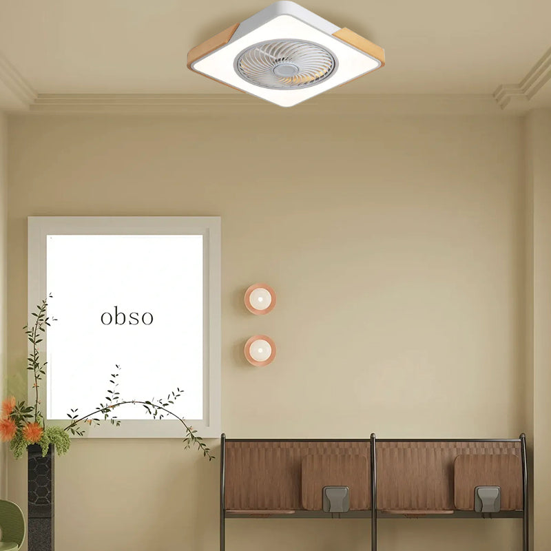 Contemporary Wooden Ceiling Fans With LED Lights