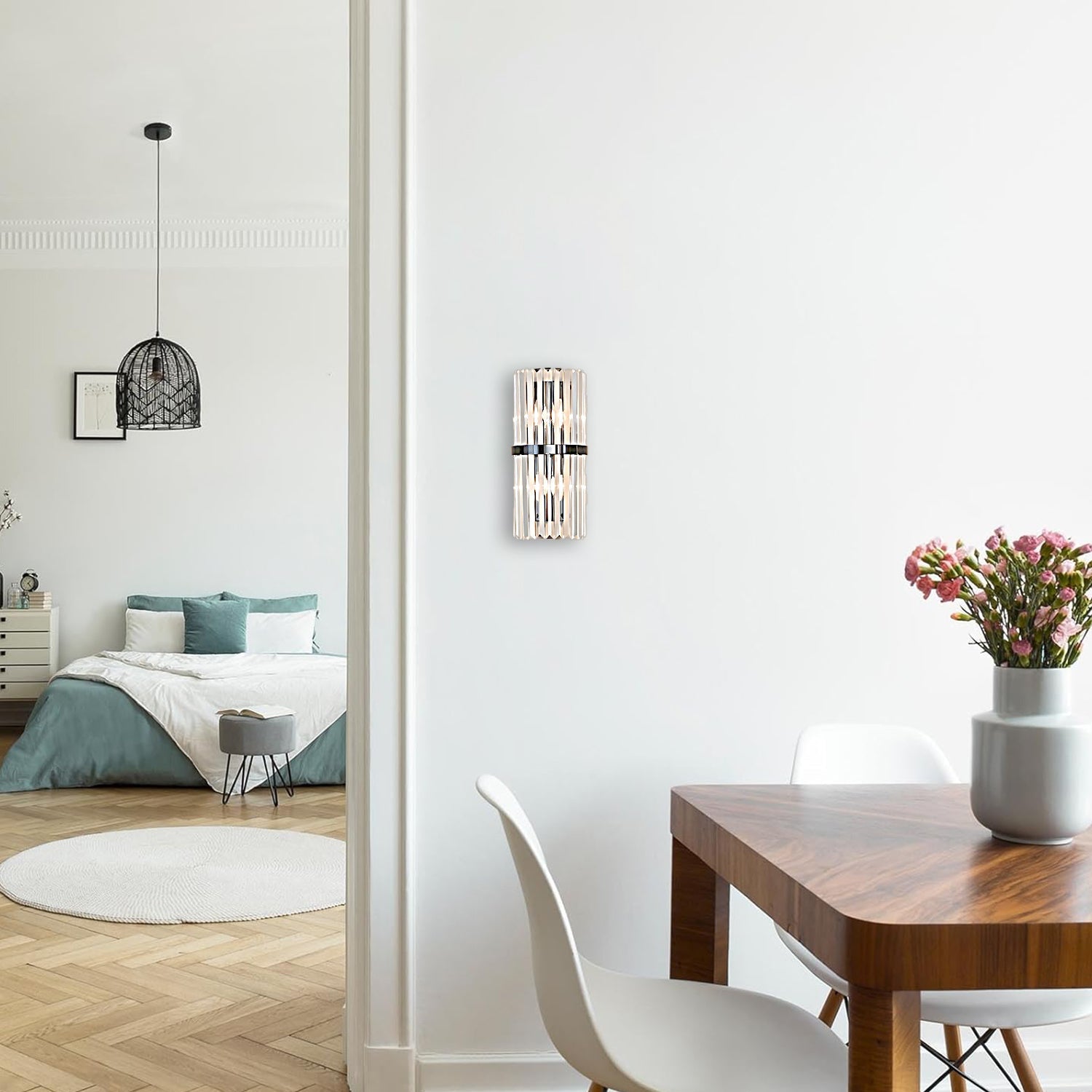 Modern Chic Stainless Steel Luxurious Wall Light