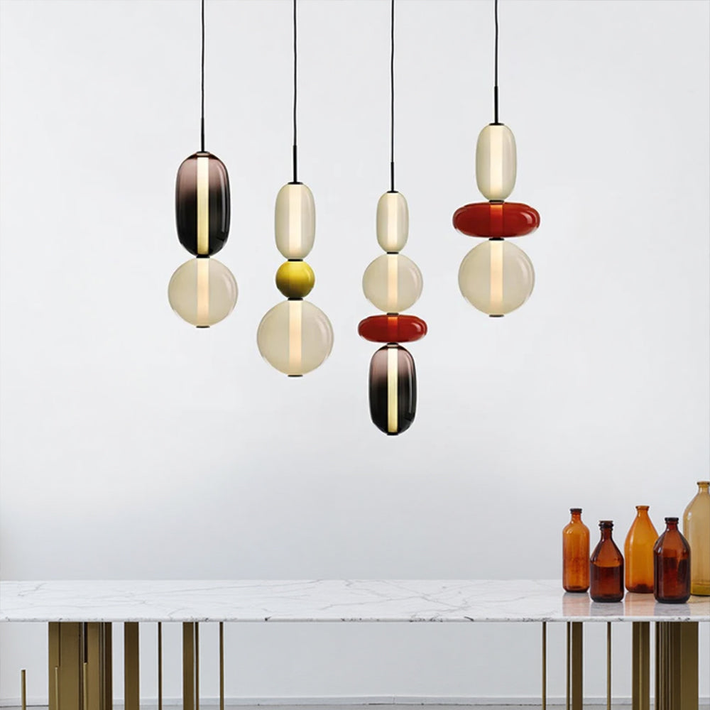 Chic Candied Glass Pendant Light