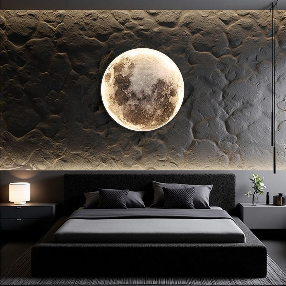 Modern Round Moon Wall Lamp
