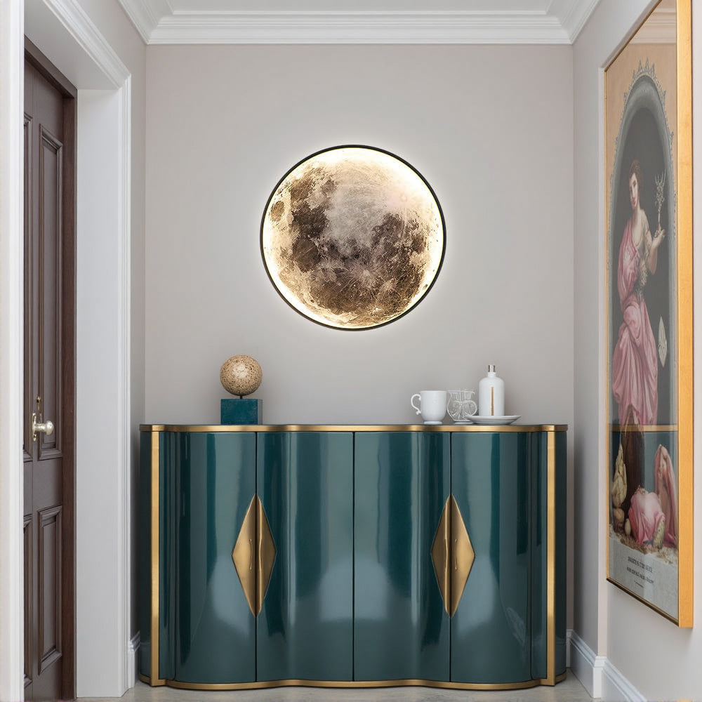 Modern Round Moon Wall Lamp