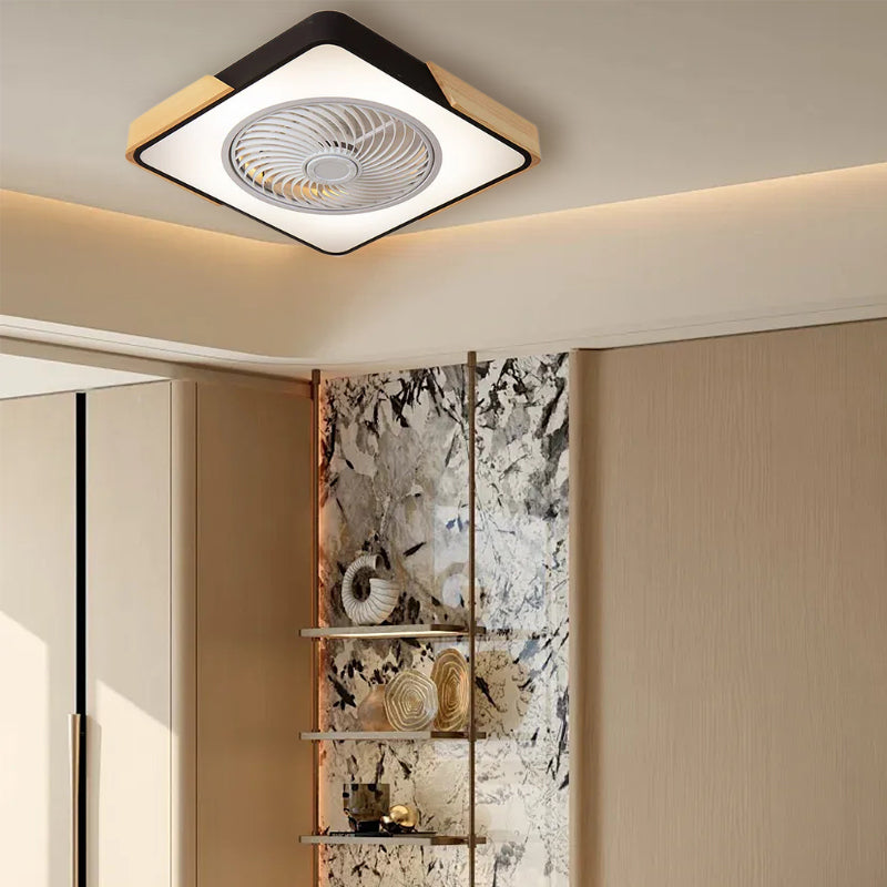 Contemporary Wooden Ceiling Fans With LED Lights