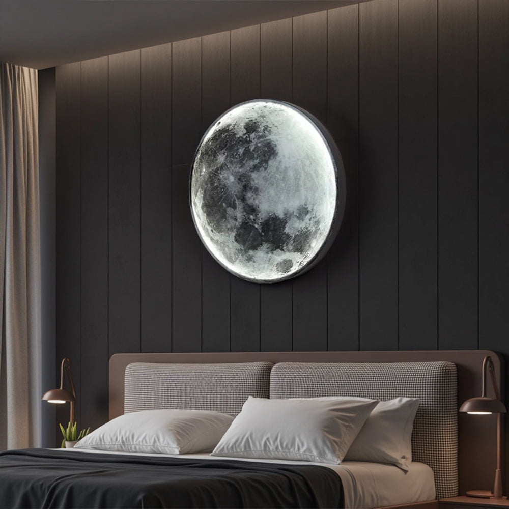 Modern Round Moon Wall Lamp