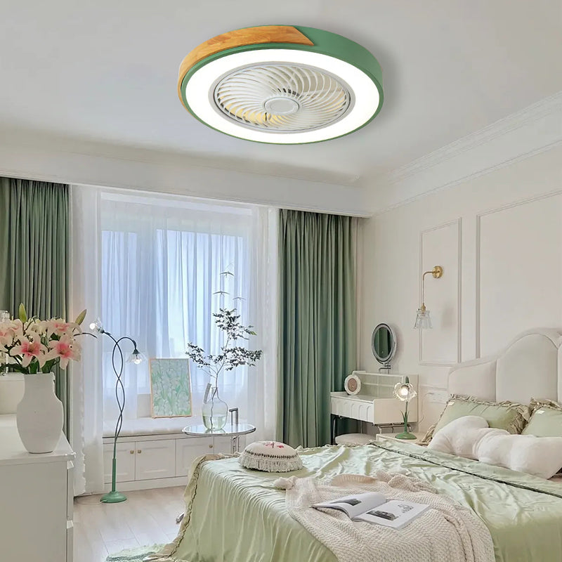 Contemporary Wooden Ceiling Fans With LED Lights