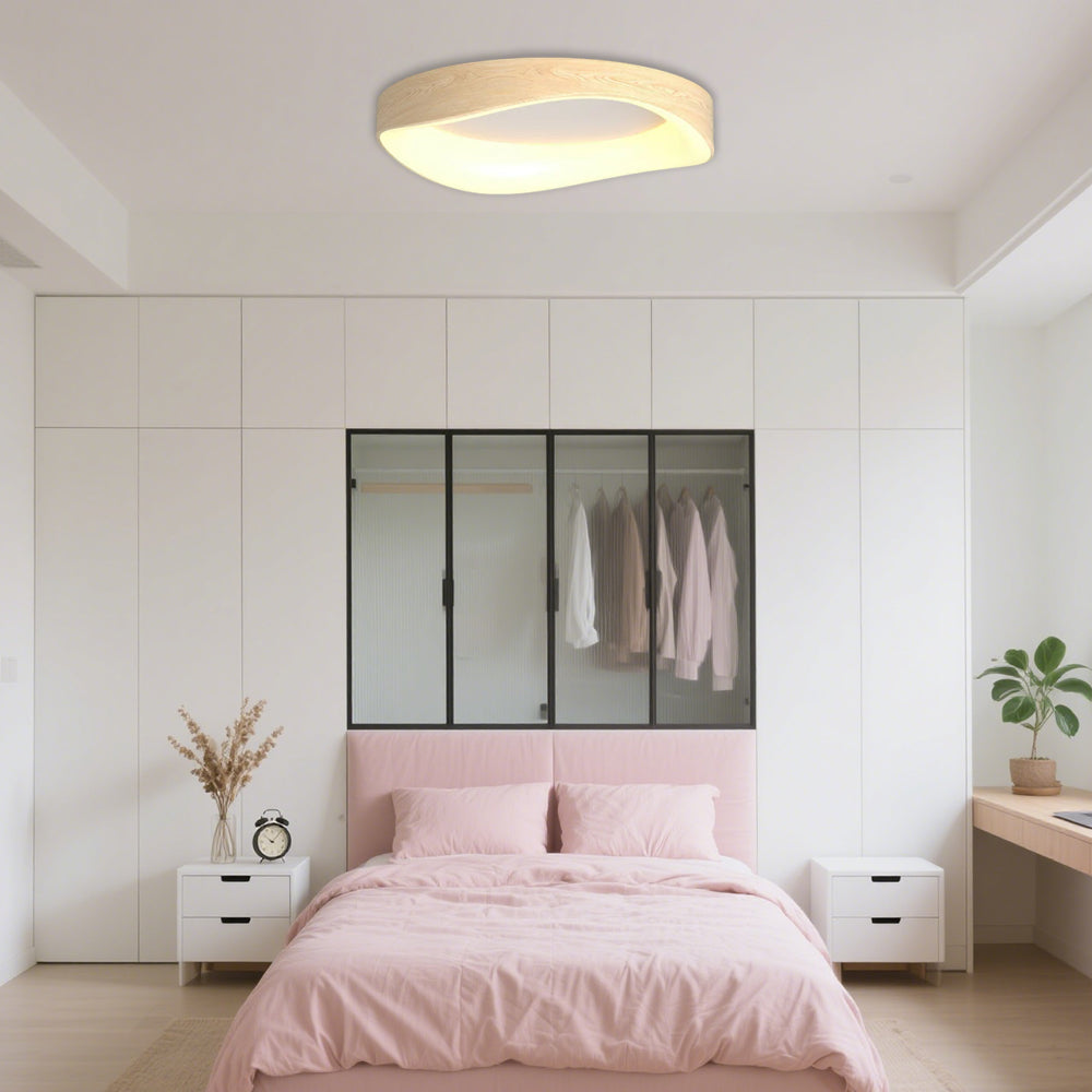 Nordic Wood Grain Ceiling Light