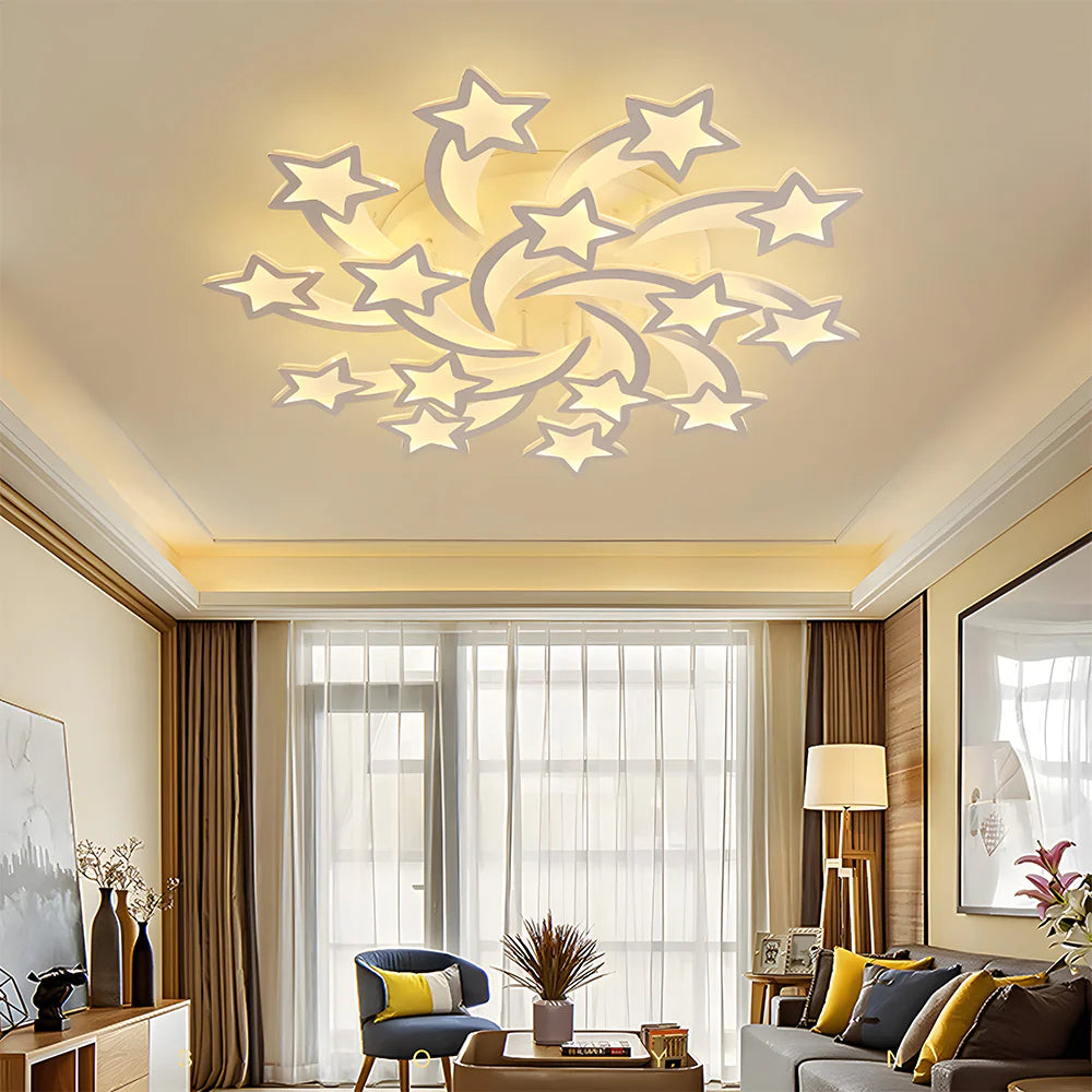 Modern Creative Stars Design Ceiling Light