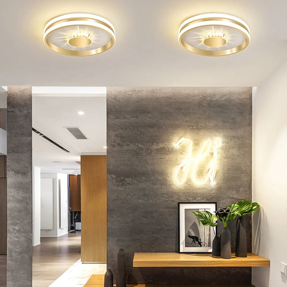 Modern Chic Crystal Ceiling Light